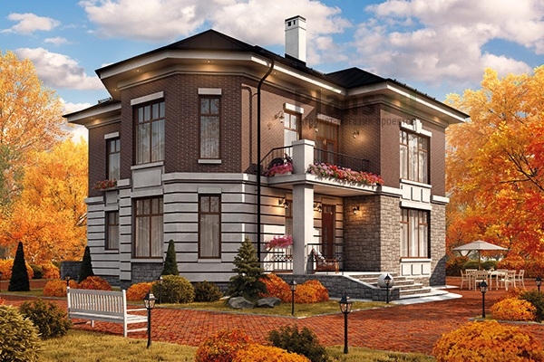 Проекты домов из кирпича до 230-270 кв. м.